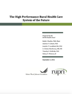 High Performance Rural Health Care System of the Future (Cover Image)