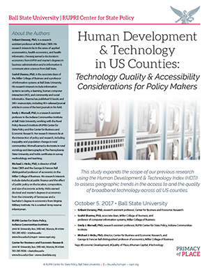 Human Development & Technology in US Counties 2017 (Cover Image)